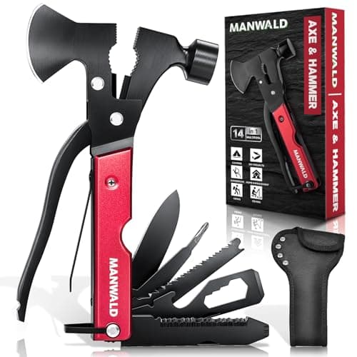 15 in 1 Multitool Axe Hatchet, Valentines Day Gifts for Him Adults, Camping Accessories Survival Gear, Multi Tool for Camping Hiking Survival, Cool Gadgets Gifts for Men, Husband, Boyfriends — image 1
