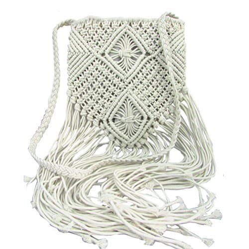 Donalworld Women Tassel Shoulder Bag Bohemian Beach Crochet Messenger Bags — image 1