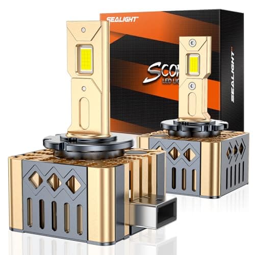 SEALIGHT D1S D1R Bulbs, 6000K Cool White for HID Assembly, HID Xenon Replace 66144 66140 85140 85415 (85415C1) Fog Light Bulbs, Pack of 2 — image 1