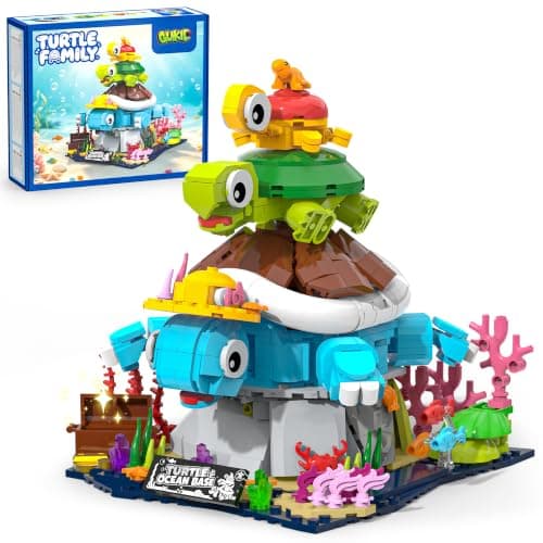 Turtle Family Building Set, Stackable Sea Animal Toy Ages 8+ — image 1