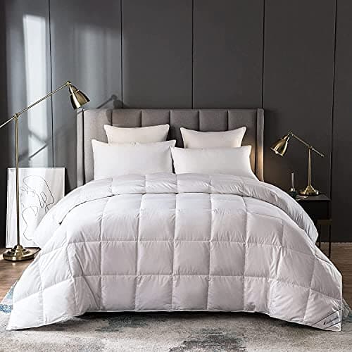 Eastwarmth Lightweight Goose Down Comforter Cooling Blanket Duvet for Summer/Warm Weather,Ultra Soft Fabric 750 Fill Power White King Size — image 1