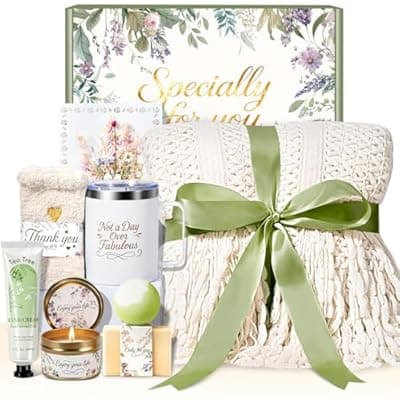 Mothers Day Gift for Mom, Birthday Gifts for Women, Spa Gifts for Her Get Well Soon Gift, Gift Basket Thinking of You Gift Set Care Package for Women, Gift Box for Mom Grandma Adults