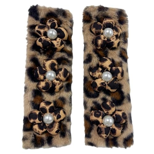Leopard Seat Belt Shoulder Pads, 2-Pack, Soft Comfortable Shoulder Protectors for Women and Girls, Car Interior Accessories — image 1