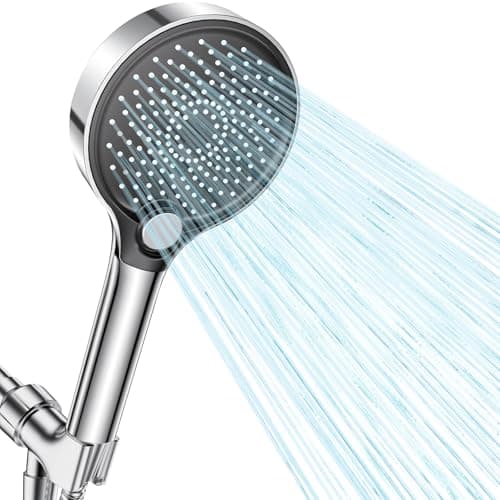 Filtered Shower Head with Handheld, High Pressure Shower Head with Filters, 3 Modes Water Softener Shower Head with Detachable Filters, Reduce Dryness on Skin and Hair, Premium Chrome — image 1