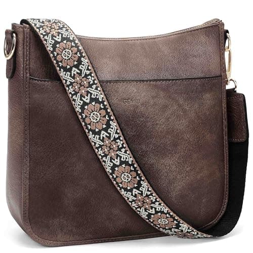 GEMIU Crossbody Bags for Women Hobo Travel Work Crossbody Purse with Adjustable Wide Strap — image 1