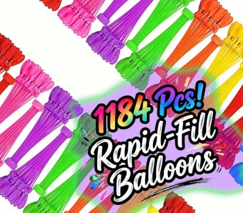 Water Balloons With 1184 balloon Easy Quick Start Splash Party with Kids and Adults Water Bomb Te9024