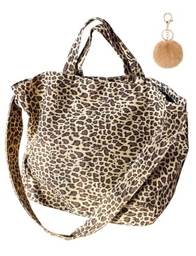 Gleease Leopard Crossbody Bag for Women Leopard Print Tote Bag Cheetah Bag Purse Handbag — image 1