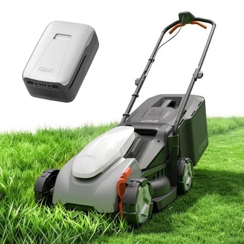 Litheli 14 Inch Cordless Lawn Mower, 5 Heights Adjustment, U20 Series 20V Electric Lawn Mowers for Garden, Yard and Farm, Light-Weight with Brushless Motor, 5.0Ah Portable Battery Included — image 1