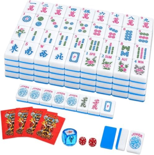American Mahjong Tile Set,166 Pink 1.2 in Premium Complete Mahjong Set — image 1