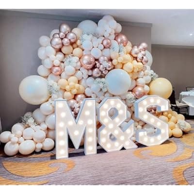 Valentines Day Decorations Boho Neutral Balloon Garland Arch Kit 200Pcs Champagne Gold Latex Balloons for Summer Graduation Fathers Day Wedding Bridal Shower Birthday Party Galentines Day Decor