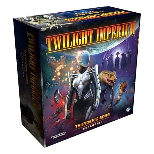 Asmodee Twilight Imperium: Thunder's Edge Board Game Expansion - New Factions, Planets, Galactic Events & Game Mode, Sci-Fi Strategy Fun for Adults, Ages 14+, 3-8 Players, 4-8 Hour Playtime