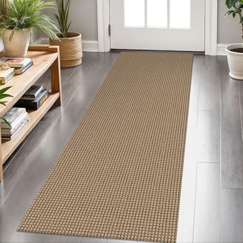 KOZYFLY Boho Runners for Hallways 2x6 ft Washable Kitchen Runner Non Slip Rubber Backed Hall Runners Cotton Entryway Runner Rugs Floor Carpet for Indoor Backdoor Bedroom Kitchen, Tan/Orange/Brown — image 1