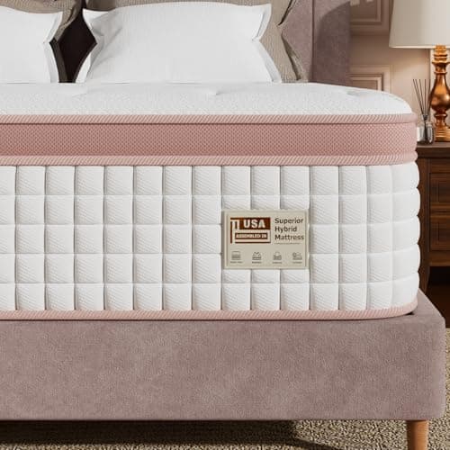 RRESTA Queen Mattress 14 Inch, Extra Firm Orthopedic Hybrid Mattresses in a Box for Spinal Alignment & Back Pain Relief, Motion Isolation, CertiPUR-US & Fiberglass-Free, 365-Night Trial — image 1