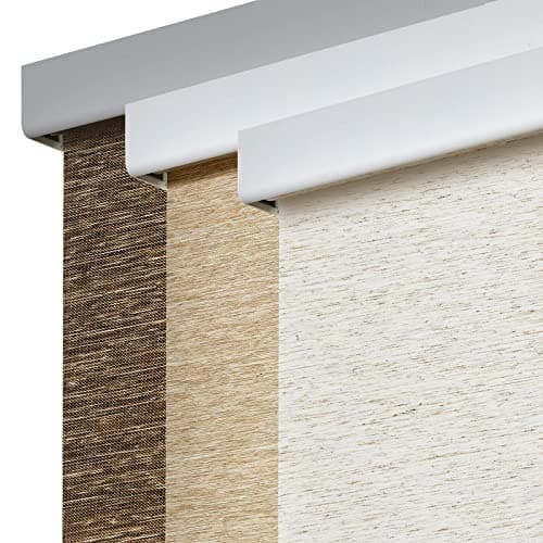 Persilux Free-Stop Cordless Windows Shades Light Filtering Roller Blinds for Windows (Khaki 28" x 72") Natural Woven Fabric UV Protection Privacy Roller Shades for Windows, Home, Office, Doors — image 1