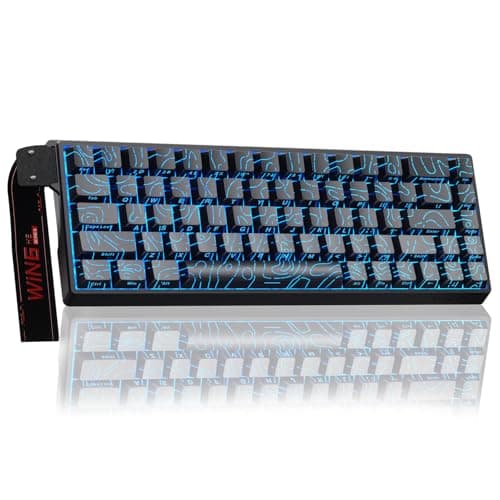 AULA WIN68 HE Mechanical Gaming Keyboard 60%, Hall Effect Magnetic Switch, Fast Trigger Mode Adjustable Actuation, 8000Hz Polling Rate, RGB Backlit, Small Wired Keyboard for Laptop/PC Gamer