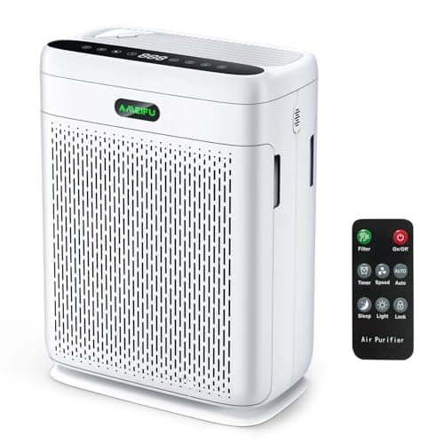 Air Purifiers for Home Large Room with Remote, Up to 3000 Sq Ft, H13 Hepa Double-Sided Air Filter Purifier with PM 2.5 Display Air Quality Sensor, Pet Air Purifier for Pets Hair, Pollen, Dander, Smoke — image 1