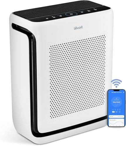 LEVOIT Air Purifiers for Home Large Room Up to 1875 Ft² with Washable Pre-Filter, AHAM VERIFIDE, Air Quality Monitor, HEPA Sleep Mode for Allergies, Pet Hair in Bedroom, Vital 200S-P, White — image 1
