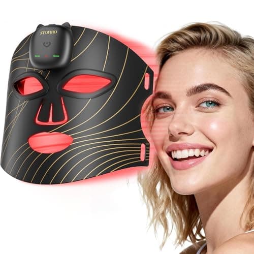 Stofiro FDA-Cleared 850nm Red Light Therapy Mask for Face with Eye Protection, Christmas Birthday Mother’s Day Gifts for Women, Home Beauty Device