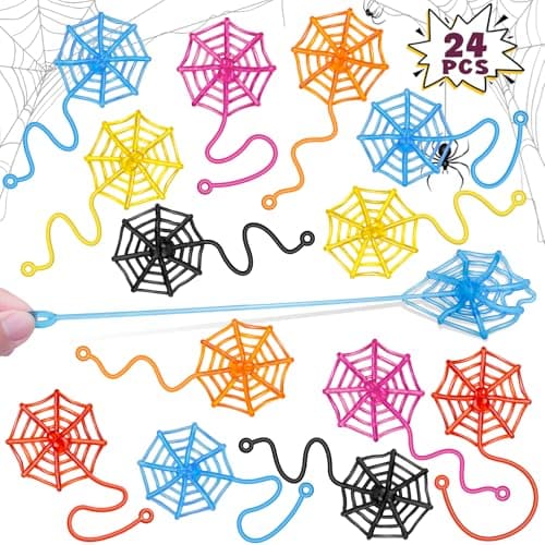24 Pcs Sticky Spider Web Hands,Halloween Party Favors,Goodie Bag Fillers — image 1