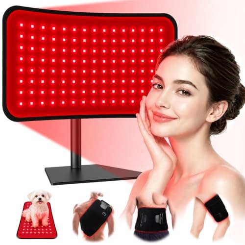 Red Light Therapy for Face Body, 2-in-1 Infrared Red Light Panel with Belt — image 1