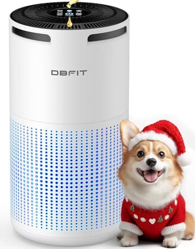 Air Purifiers for Home Large Room Up to 1500ft² with Aromatherapy, DBFIT H13 HEPA Air Purifier Air Cleaner for Smoke Pollen Dust Pet Hair Dander Odor, Portable Air Purifier with Timer (White)