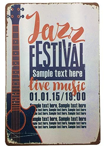 AIQIBAO Metal Vintage Tin Sign Decor-Rock Festival for Movie House Bar Pub Funny Wall Retro Art Sign 12" X 8" — image 1