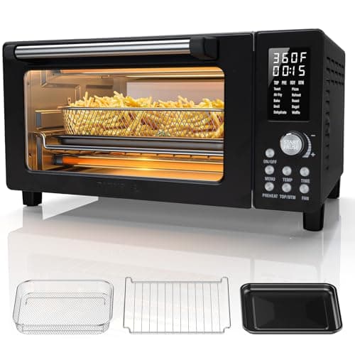 Nuwave Bravo Pro Convection Air Fryer Toaster Oven Combo, 2025 New and Improved, 10-in-1, 50°-450°F Temp Controls, Quick & Even Crisp Technology, 21Qt Capacity, Black, PFAS Free — image 1