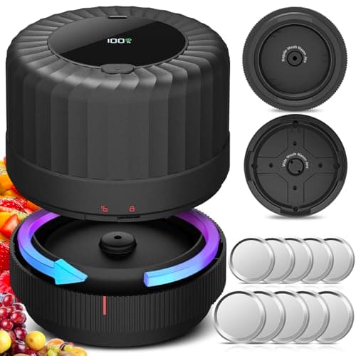2026 Latest Electric Mason Jar Vacuum Sealer Kit for Mason Jars with Wide and Regular Mouth Canning Jar Lids — image 1