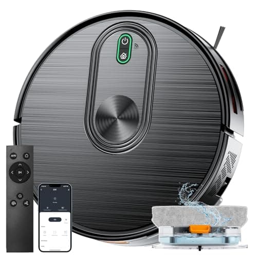 XIEBro Robot Vacuum and Mop Combo, 6500Pa Strong Suction, 2 in 1 Robotic Vacuum with Gyro Inertial Navigation, 200 Min Runtime, App/Wi-Fi/Voice Control, Slim, for Pet Hair, Hard Floor, Carpet — image 1