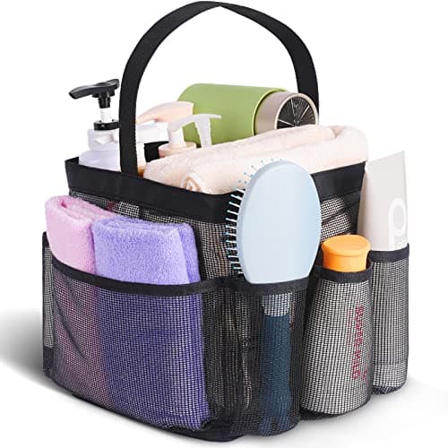 EUDELE Mesh Shower Caddy Portable for College Dorm Room Essentials, Shower Caddy Dorm with 8-Pocket Large Capacity for Beach, Swimming, Gym, Travel essentials