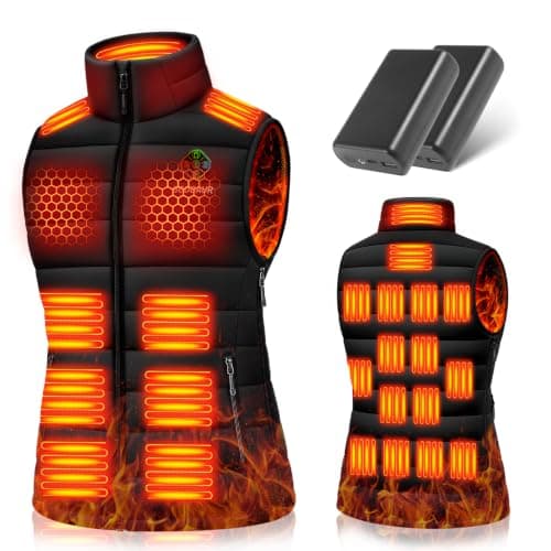 Heated Vest Women 24 Zones Lightweight Winter 5‑in‑1 Smart Ctrl | Heated Vest for Women, with 7.4V 40000mAh Rechargeable Battery Pack & Water- and Wind-Resistant Shell — image 1