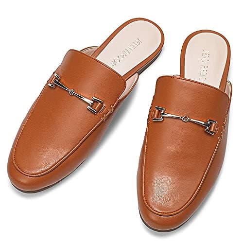 JENN ARDOR Mules for Women Flats Backless Loafers Shoes Slip On Slippers Pointed Toe Low Heel Work Slides Womens Mules Casual Shoes — image 1