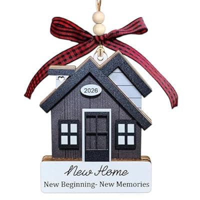 House Warming Gifts New Home, Housewarming Gifts for Women, Couple, Homeowners, New House Gift Ideas - New Home Ornament 2026, First Christmas House Ornament