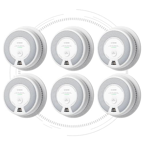 X-Sense 6-Pack Interconnected Smoke and CO Detector, SC06-W | 10-Year Sealed Battery (Not Hardwired), Interconnected Alerts, 2-in-1 smoke & CO, Easy Install, UL 217 & UL 2034 Certified — image 1