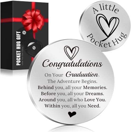 LAGERFEY Mothers Day Graduation Inspirational Keychain Gifts,Valentines Day for Him Her Gifts - Pocket Hug, Gifts for Men — image 1