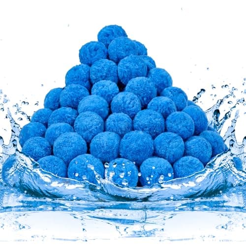 TTQ Pool Filter Balls for Sand Filter Systems, 3.3 Lbs Reusable Polyester Fiber Filter Media, Blue Filter Balls for Above Ground and Inground Pools — image 1