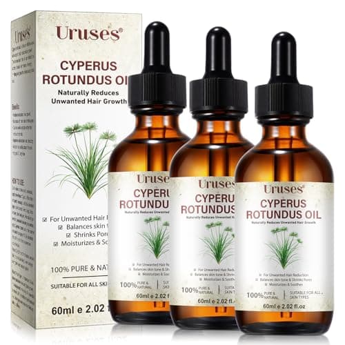3Pack Cyperus Rotundus Oil, Natural Cyperus Rotundus Oil for Hair Removal, Reduces Unwanted Hair Growth, Moisturizes & Soothes The Skin, Suitable for All Skin Types — image 1