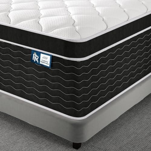 Ruoysun Twin Mattress, 12 Inch Hybrid Twin Size Mattress in a Box, Medium Firm, Pressure Relief, Zoned Support for Spinal Alignment, Cooling Gel Memory Foam and Pocketed Springs for Comfortable Sleep — image 1