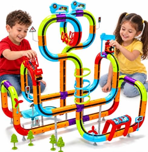 138PCS Electric Train Set Race Track for Kids — image 1