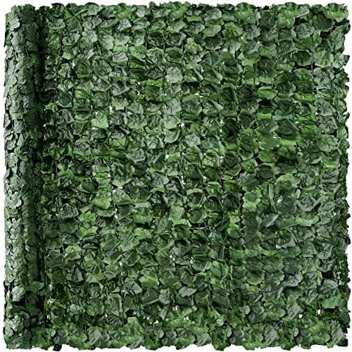 Best Choice Products Outdoor Garden 94x39-inch Artificial Faux Ivy Hedge Leaf and Vine Privacy Fence Wall Screen - Green — image 1
