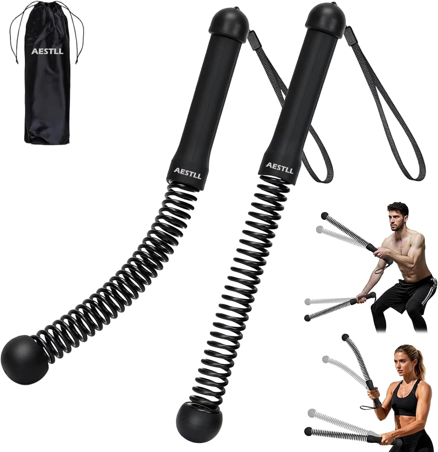 AESTLL Ropeless Battle Ropes Weighted