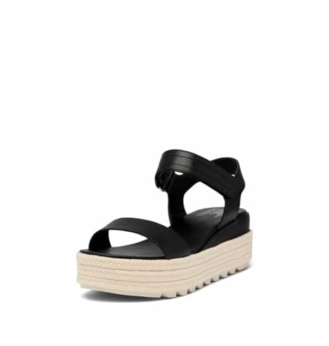 Sorel Women's Contemporary Sandal, Black/Chalk, 5