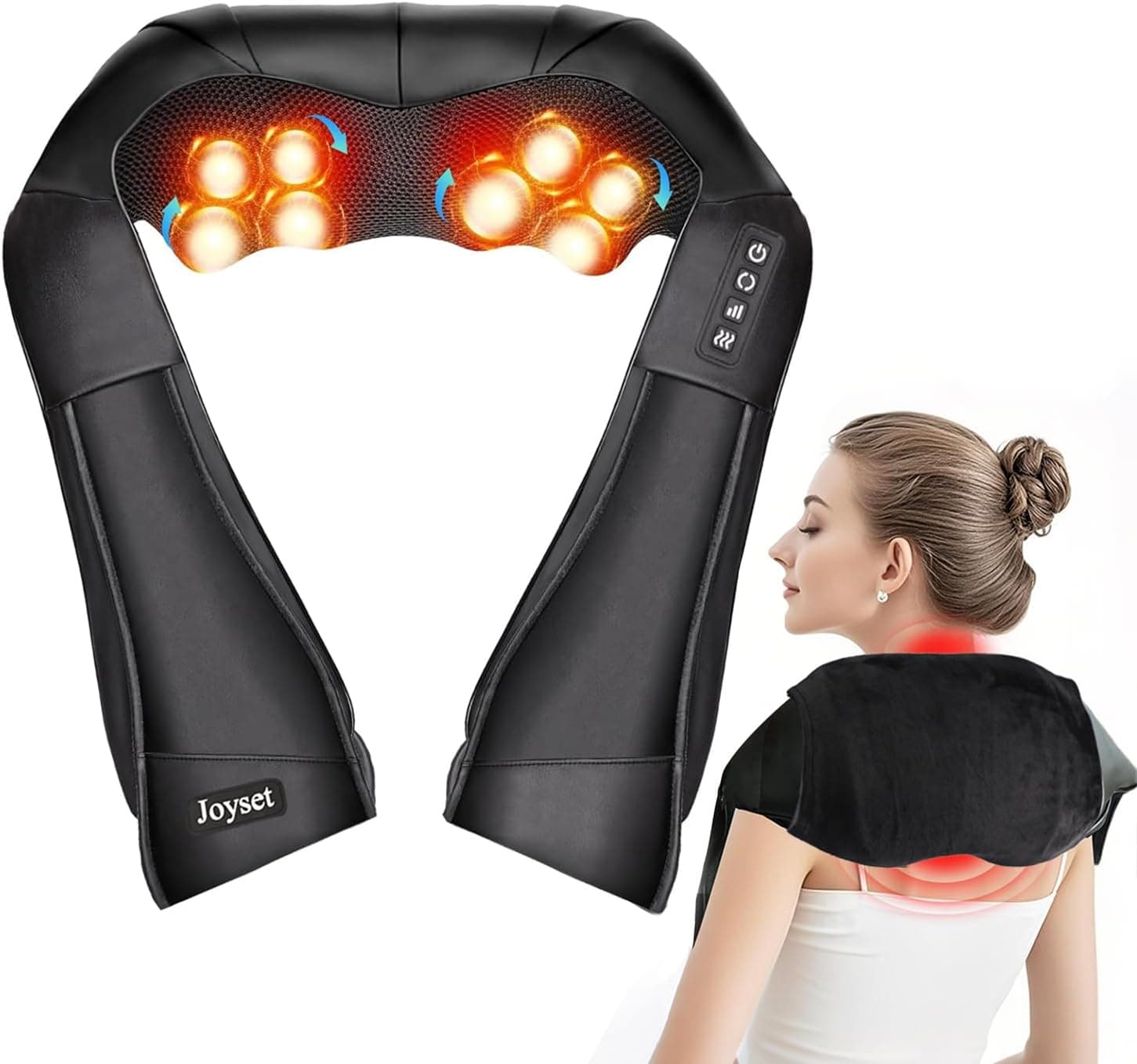 JOYSET Neck and Back Massager with Heat