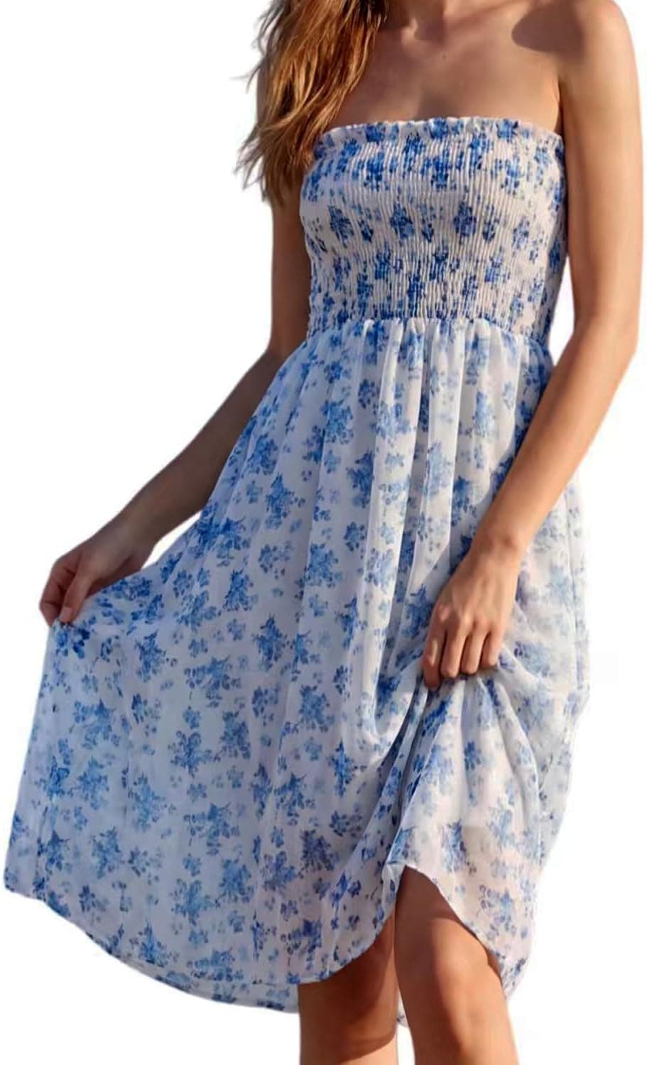 OSCROBIE Women Tube Top Dress