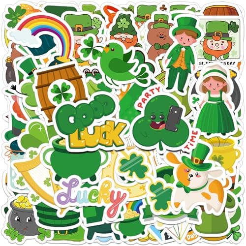 St Patricks Day Decorations - St. Patricks Day Stickers for Kids -St Patrick Day Accessories Shamrock Gifts for Kids Stickers Games Toys Crafts Party Favors