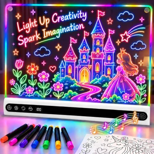Rechargeable Led Drawing Board for Kids with Music, 3-12 Year Old Gifts — image 1