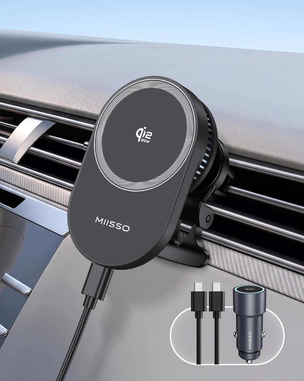 MIISSO 25W Magnetic Car Charger