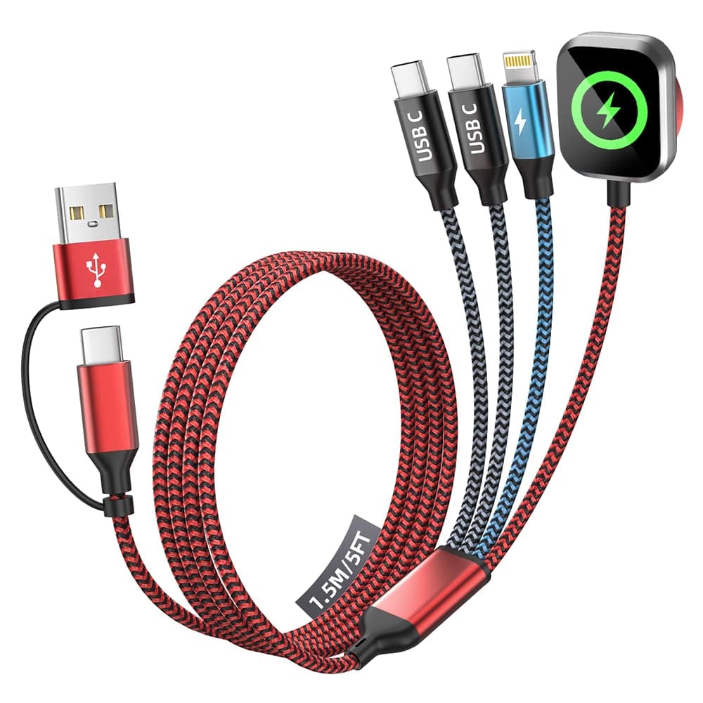 FIRSTING 4 in 2 Multi Charging Cable
