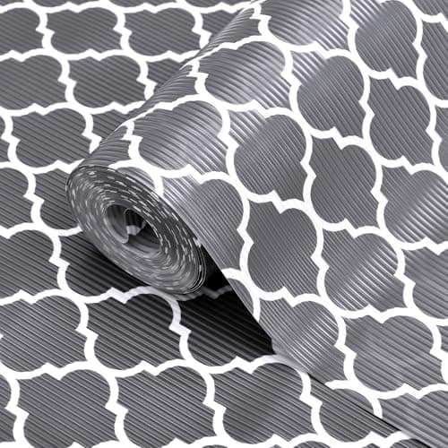 Shelf Drawer Liner for Kitchen Cabinet Non-Slip Refrigerator Liners Non-Adhesive Waterproof Oil-Proof Protect Kitchen Mat Easy to Clean EVA Material for Bathroom, Pantry, Grey 18 in x 20 FT — image 1