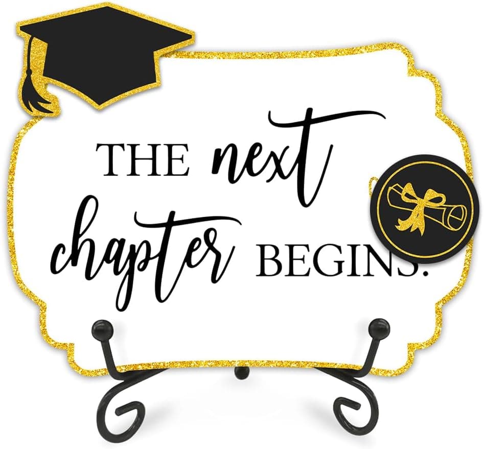 AKTFV Graduation Wooden Tabletop Buffet Sign